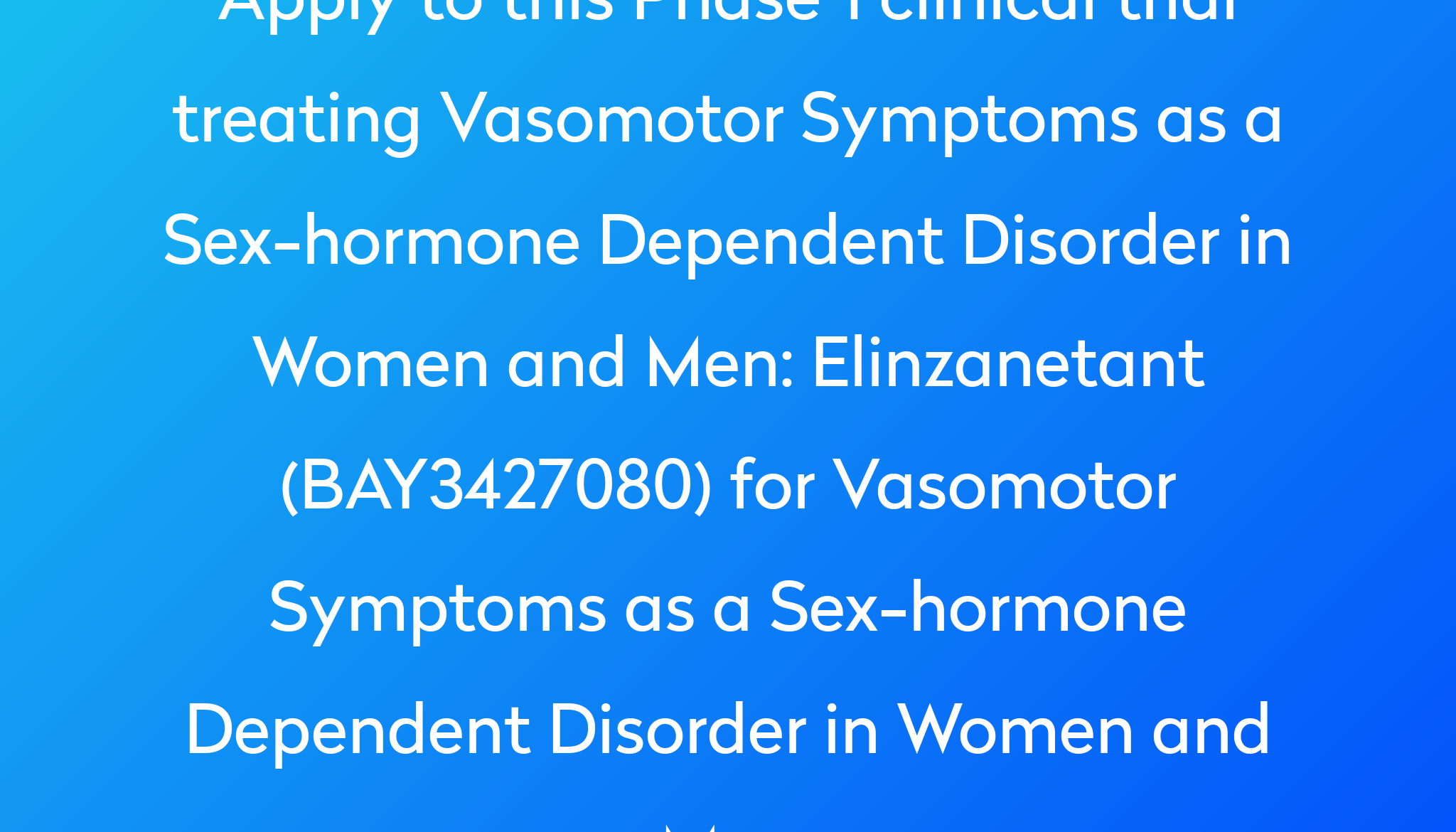 elinzanetant-bay3427080-for-vasomotor-symptoms-as-a-sex-hormone